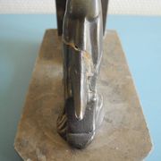pair of art deco greyhound bookends bronze marble antique pair of bookends