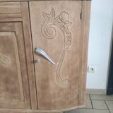 Art Deco sideboard with gray marble