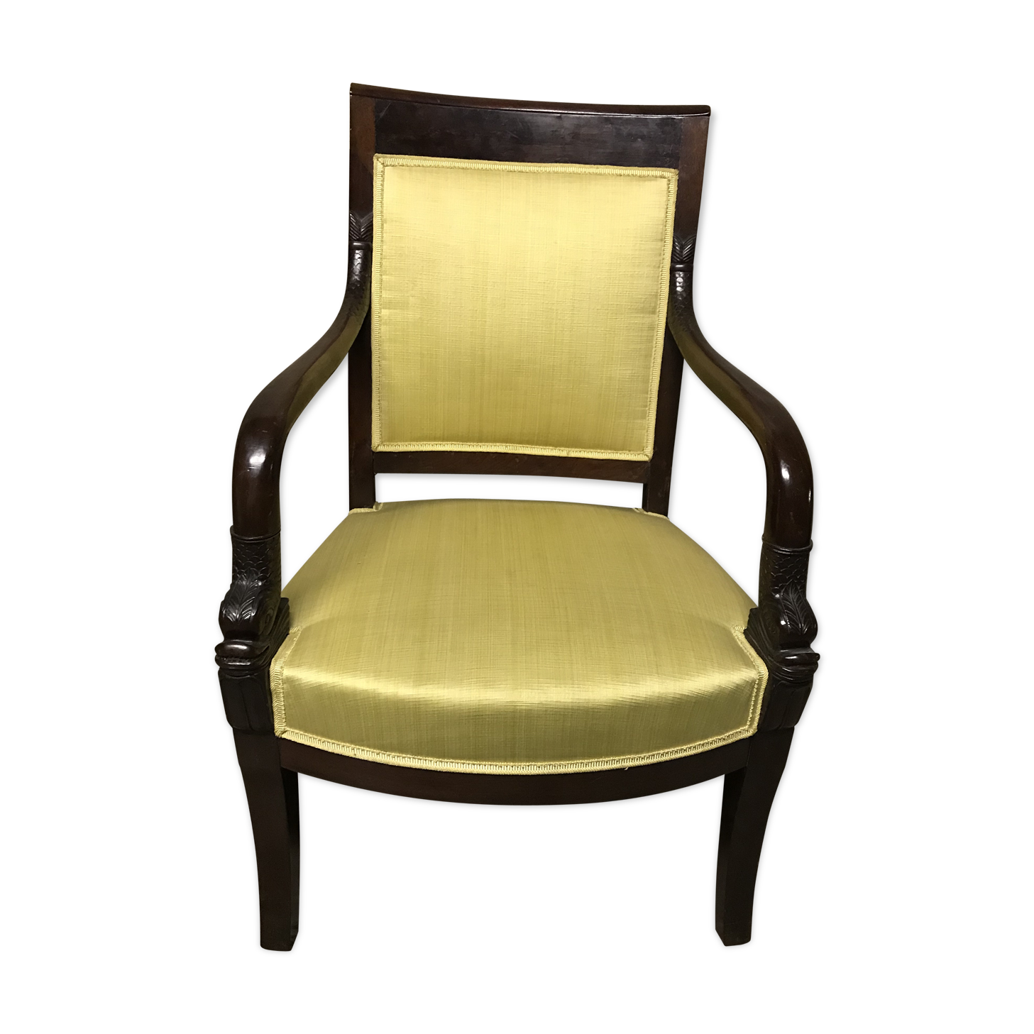 Fiddleheads restaurant Empire armchair