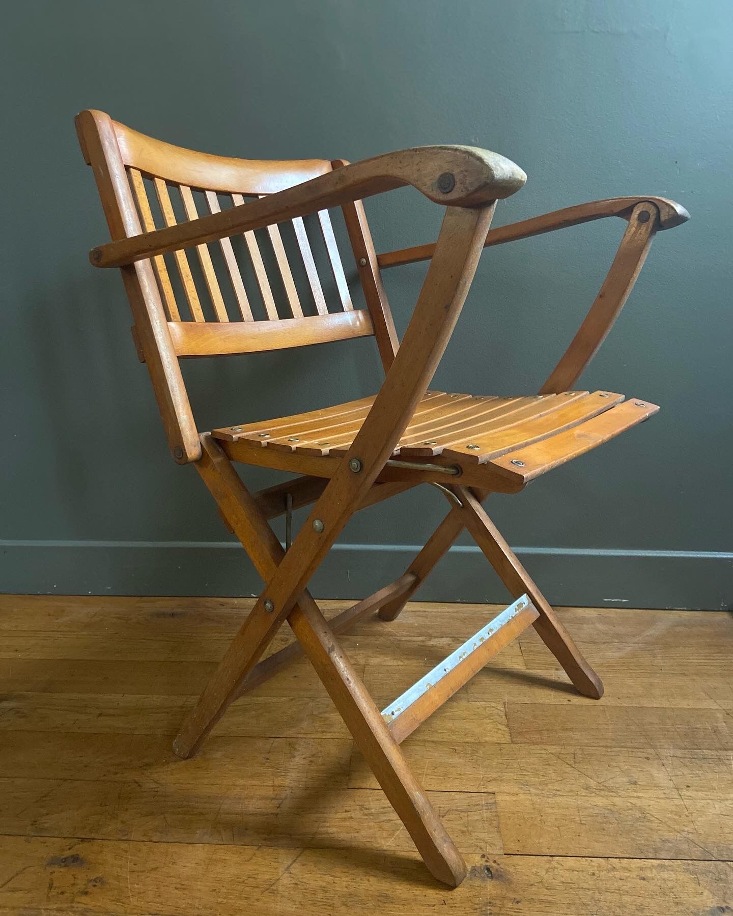 Folding armchair made in Italy stamped Reguitti