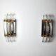 Paire d’appliques Triedi Murano, Italie, 1970