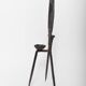 Brutalist iron candleholder, 1960s.