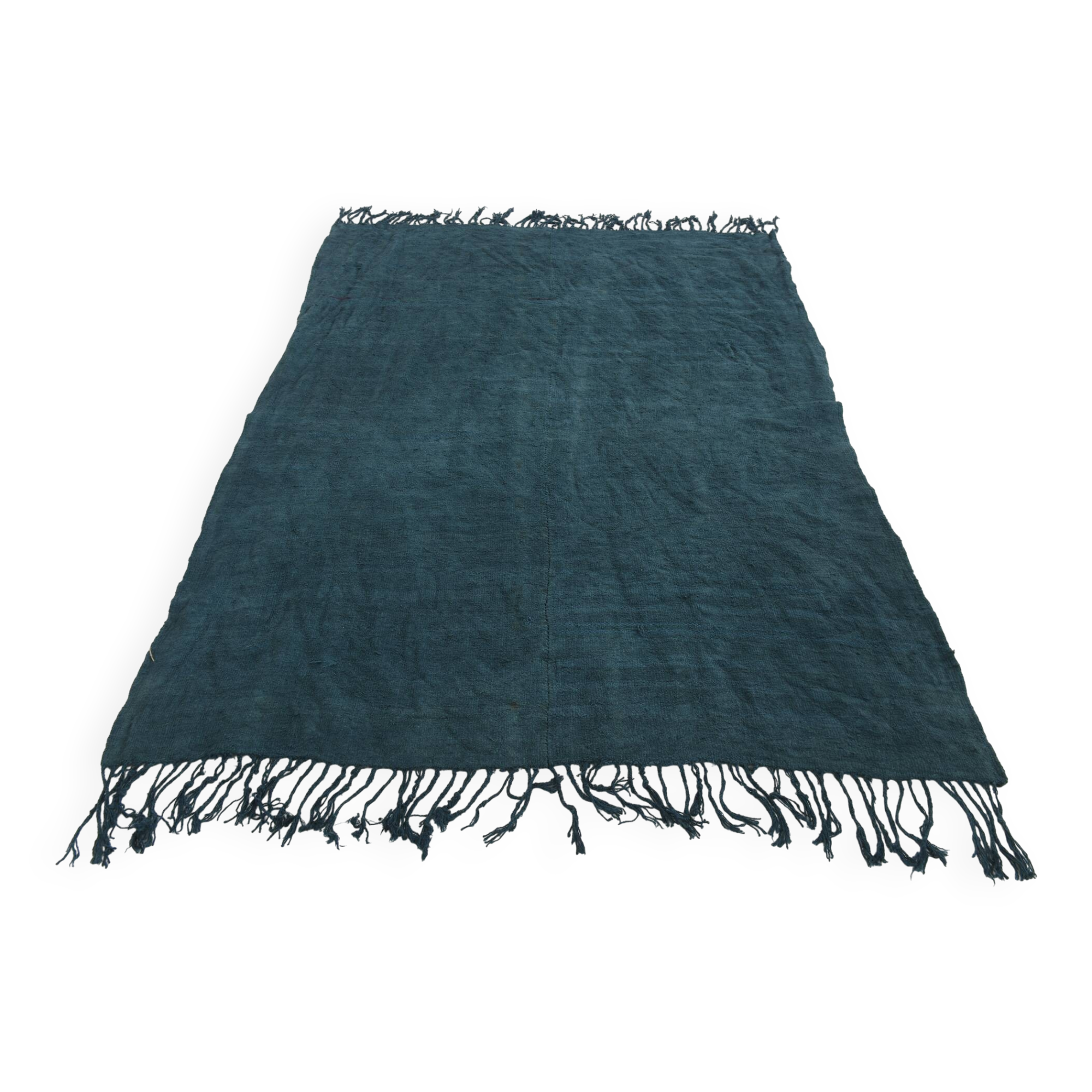 5x8 Midnight Blue Anatolian Turkish Kilim Rug, 157x230 Cm