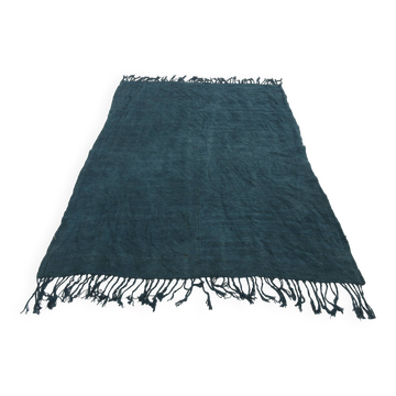 5x8 Midnight Blue Anatolian Turkish Kilim Rug, 157x230 Cm