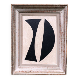Abstract painting on panel