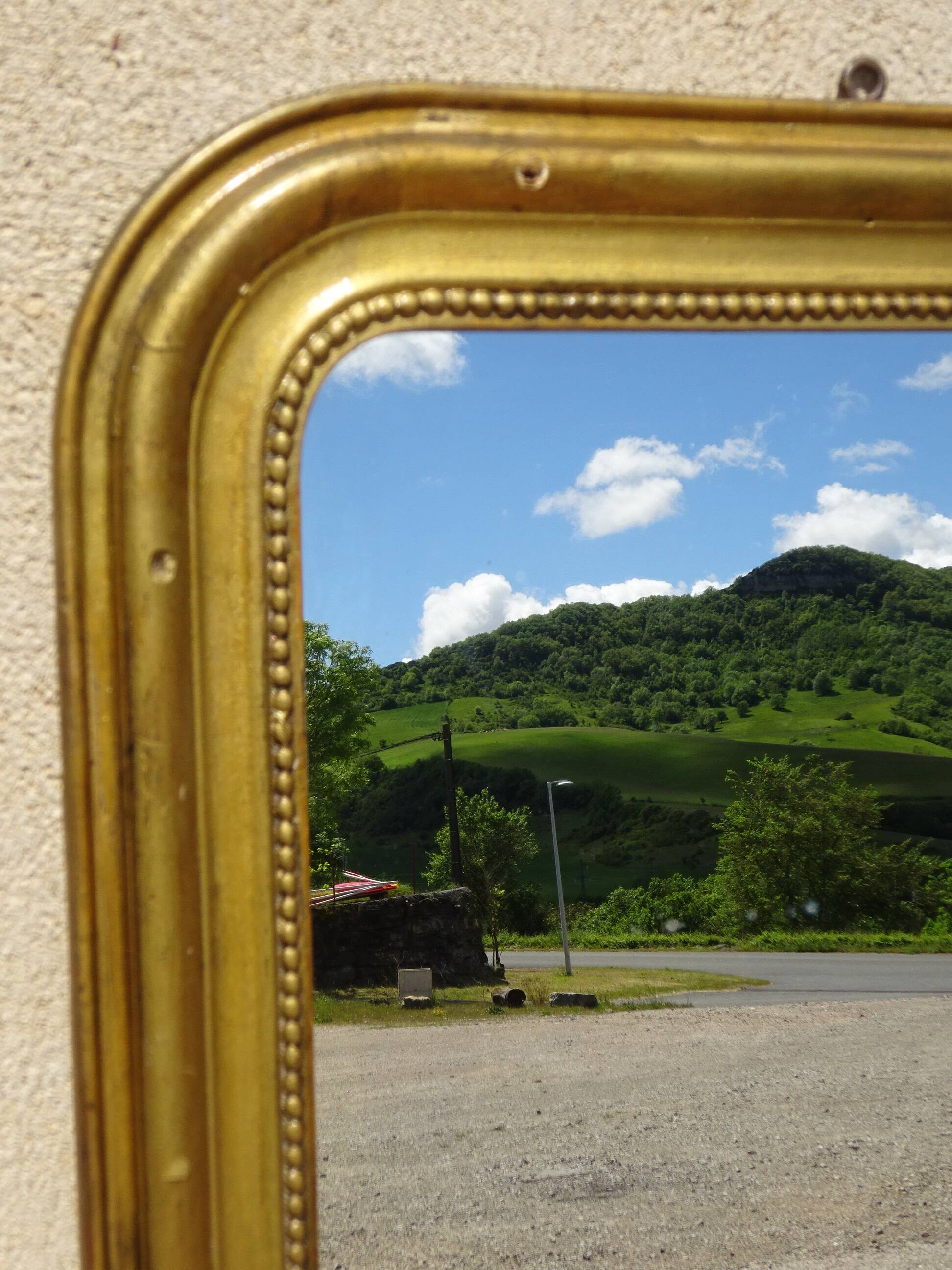 Très ancien miroir au mercure, Louis Philippe