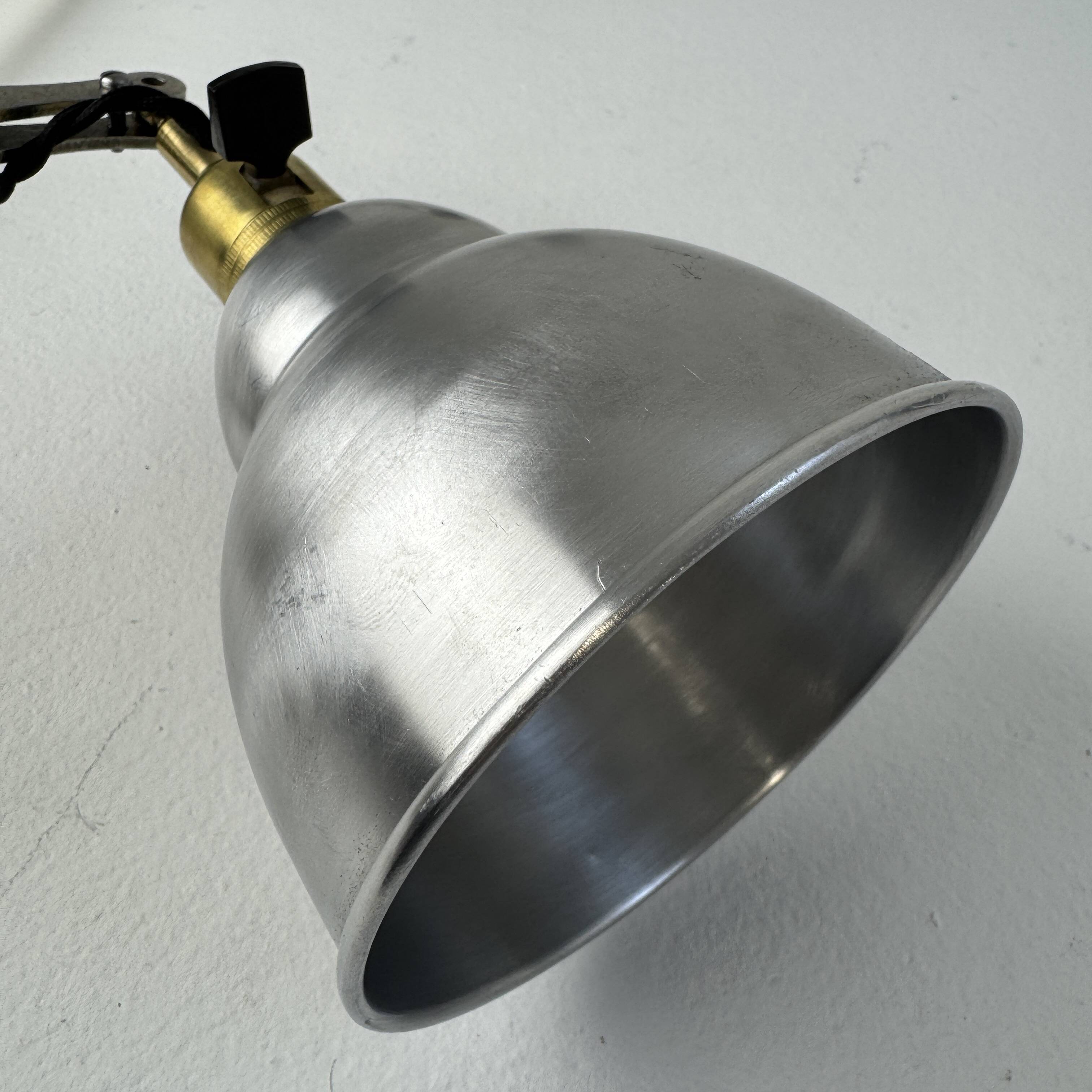 Pair of antique "beunza" workshop wall lights