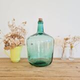 Old blue demijohn