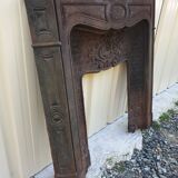 Cast-iron fireplace mantle