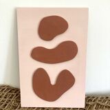 Terracota relief wooden painting