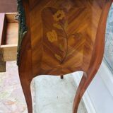 Bedside in Louis XV style marquetry