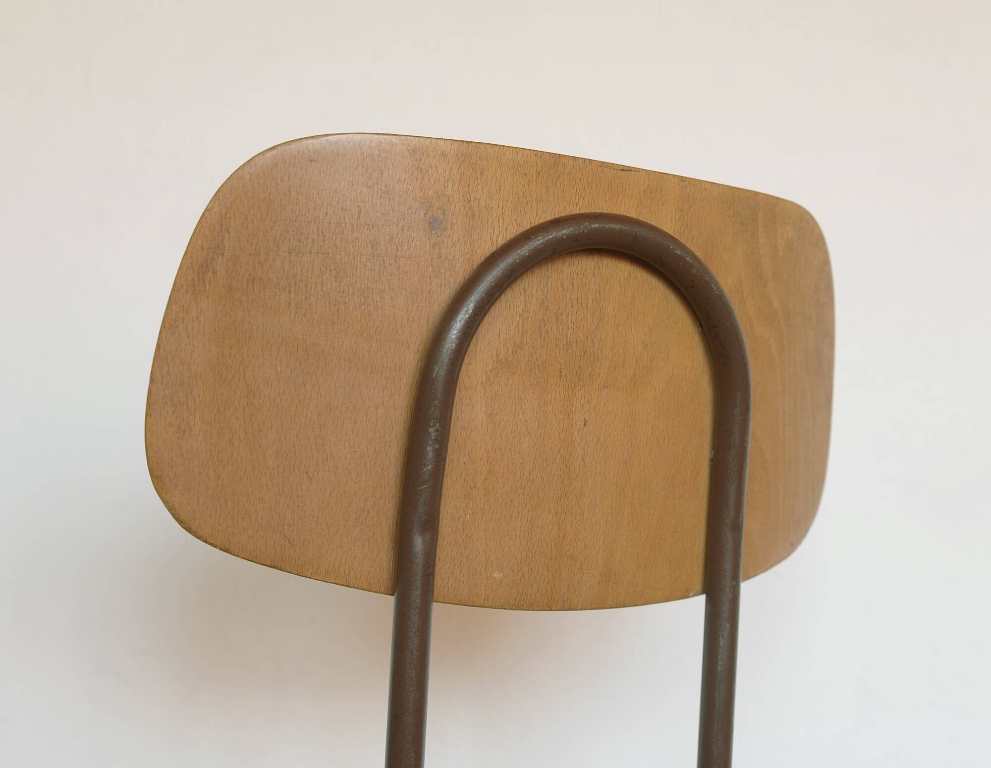 Vintage Office Chair Mid Century Desk Adjustable Swivel Wooden Chair