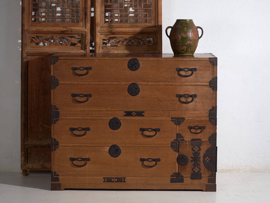 Ancient Japanese Tansu – Meiji/Taishō Period (c.1868-1926) #28