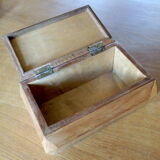 Box marquetry diamond tips initials TR