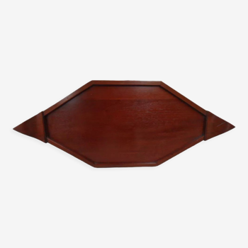 Art deco mahogany tray