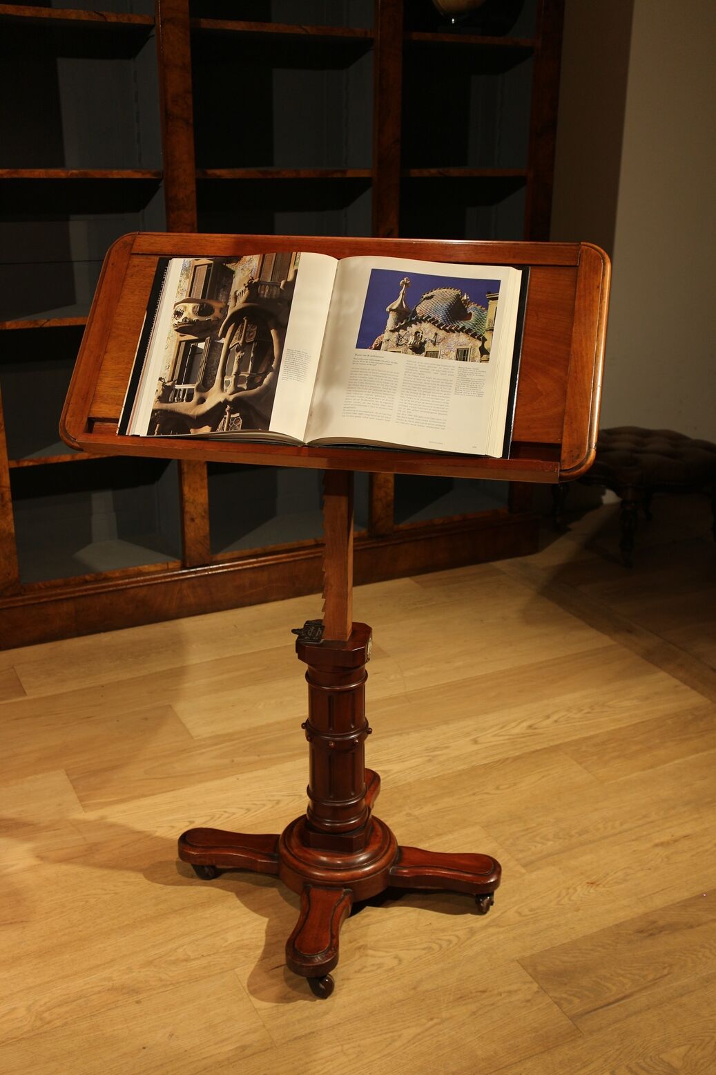 Antique reading table - book stand