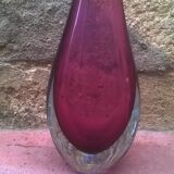 Vintage Murano sommerso vase