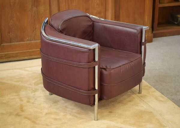 Paire de fauteuils dans le goût de Le Corbusier 1970’s