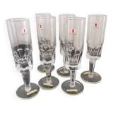 6 new champagne glasses