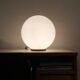 White Moon glass table lamp, 1960s