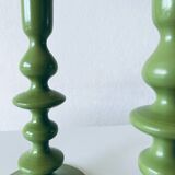 Pair of metal candlesticks
