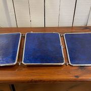 Triptych barber mirror