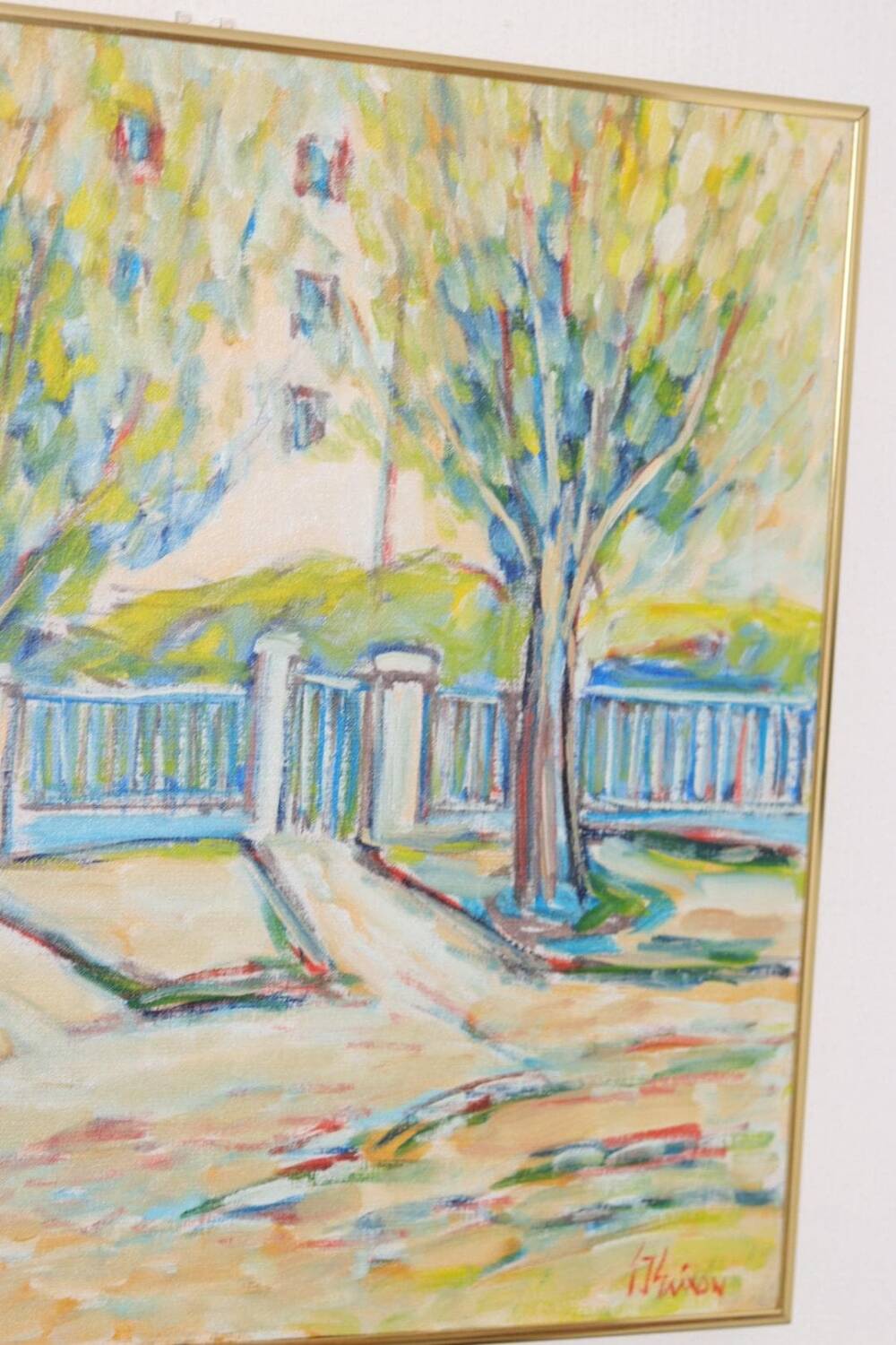 Swedish Oil on Canvas – “Sapri, Italy” by Gunnar Ingemar Erixon