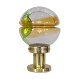 Lamp Kaiser brass glass & amber
