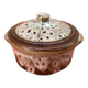 1960s Round Ceramic Terrine with "fat lava" effect