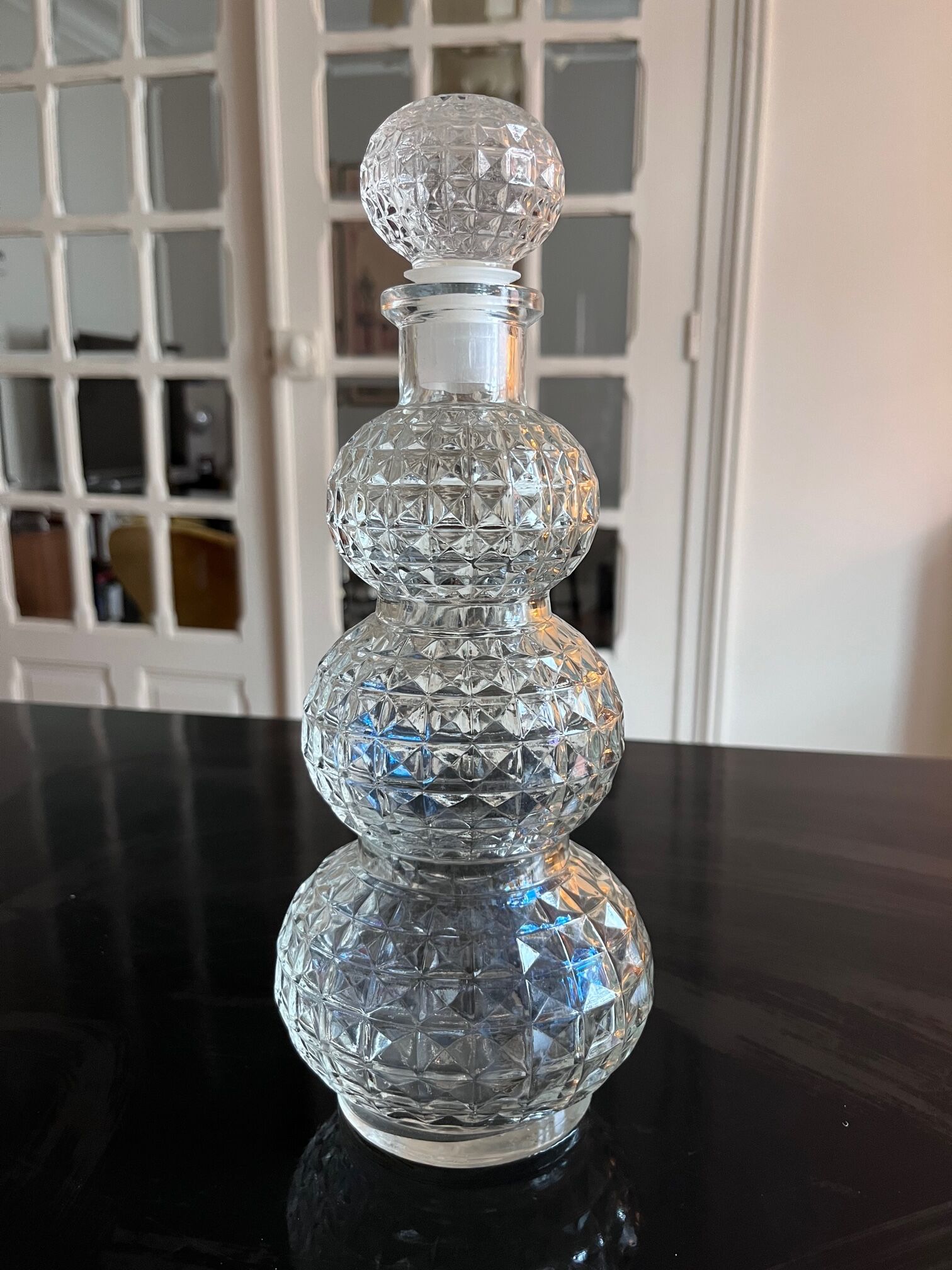 70s glass decanter