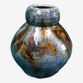 Vase, varnished stoneware pot