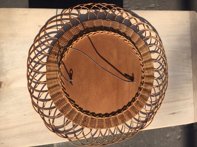 Mirror rattan 35x35cm Sun