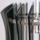 Vintage 1960s chandelier in metal and smoked glass by Veca design