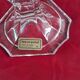Bougeoir hexagonal en cristal de Bohême vintage —