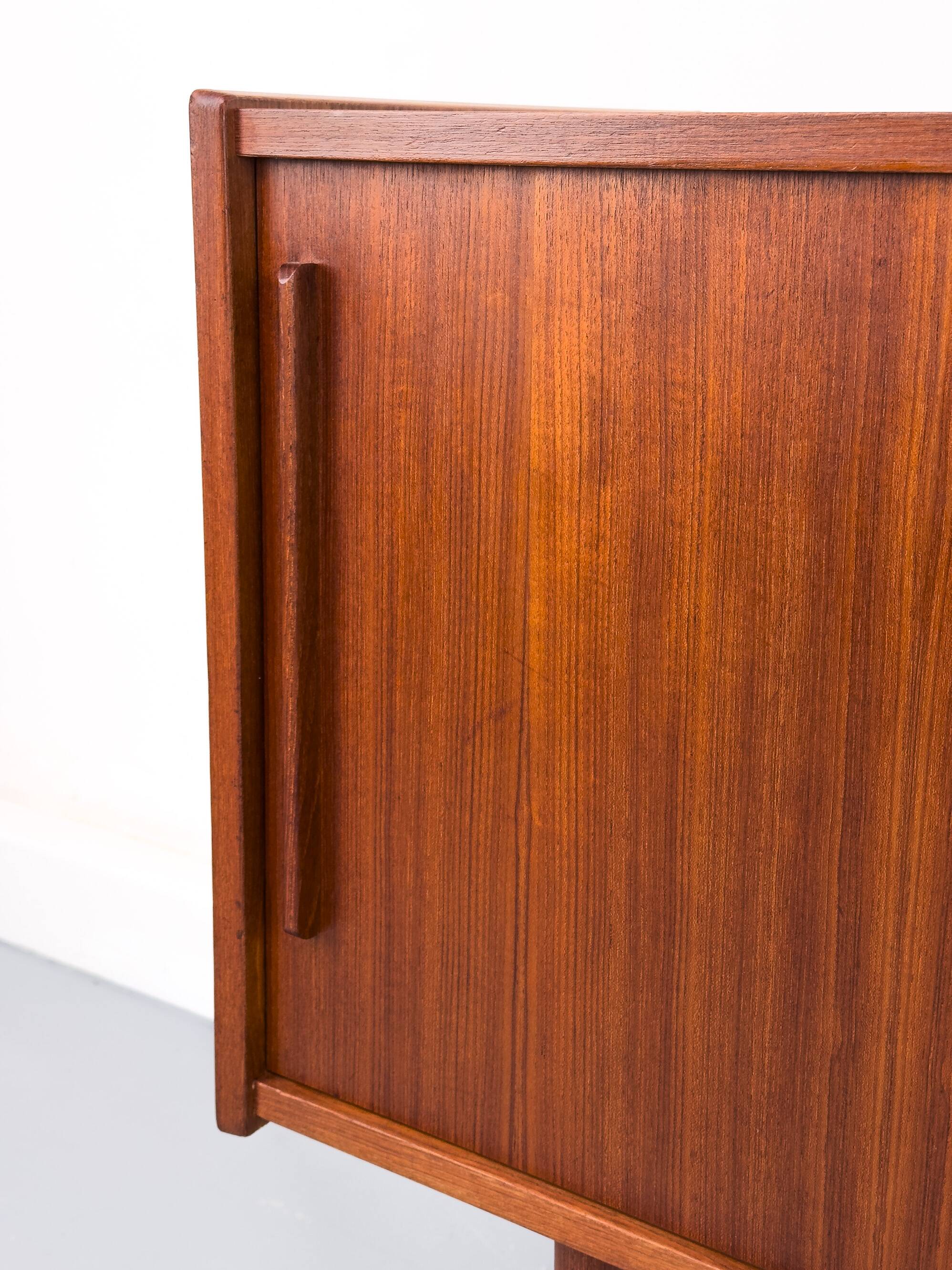 Vintage Sideboard in Teak with Drawers and Sliding Doors, 1960s