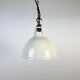 Vintage Industrial Beige Painted Pendant Lamp