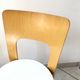 Pair of chair 66 design Alvar Aalto artek edition melaminé white