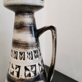 Vintage cone vase Ilkra geometric design