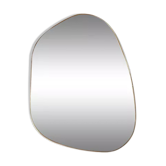 Organic irregular trapezoid mirror minimalist gilded brass