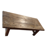 rustic coffee table, workshop style