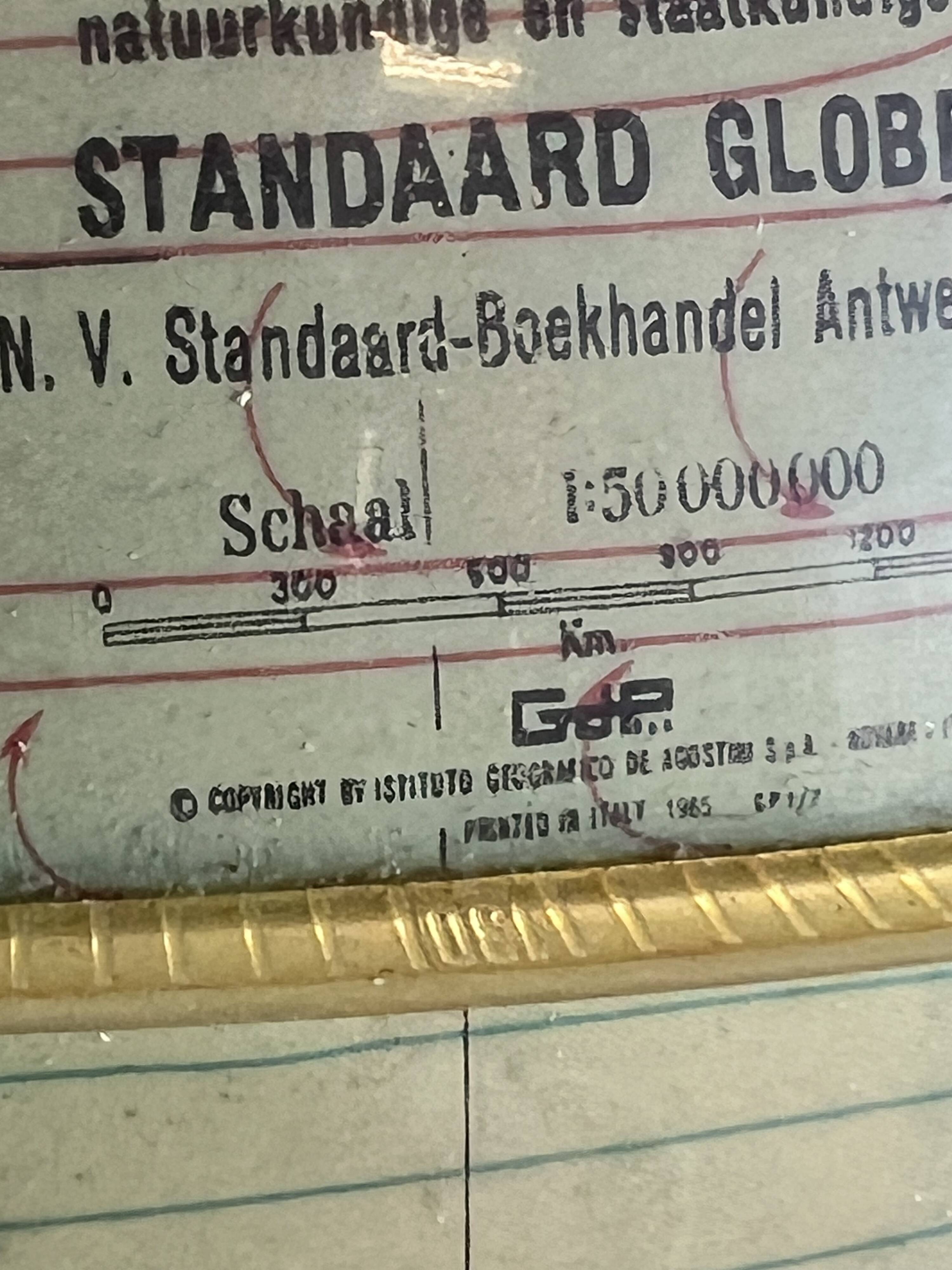 Globe vintage avec lumières GDP 1965 Globe