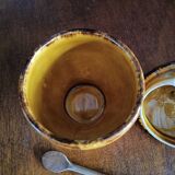Provencal jug-style mustard pot