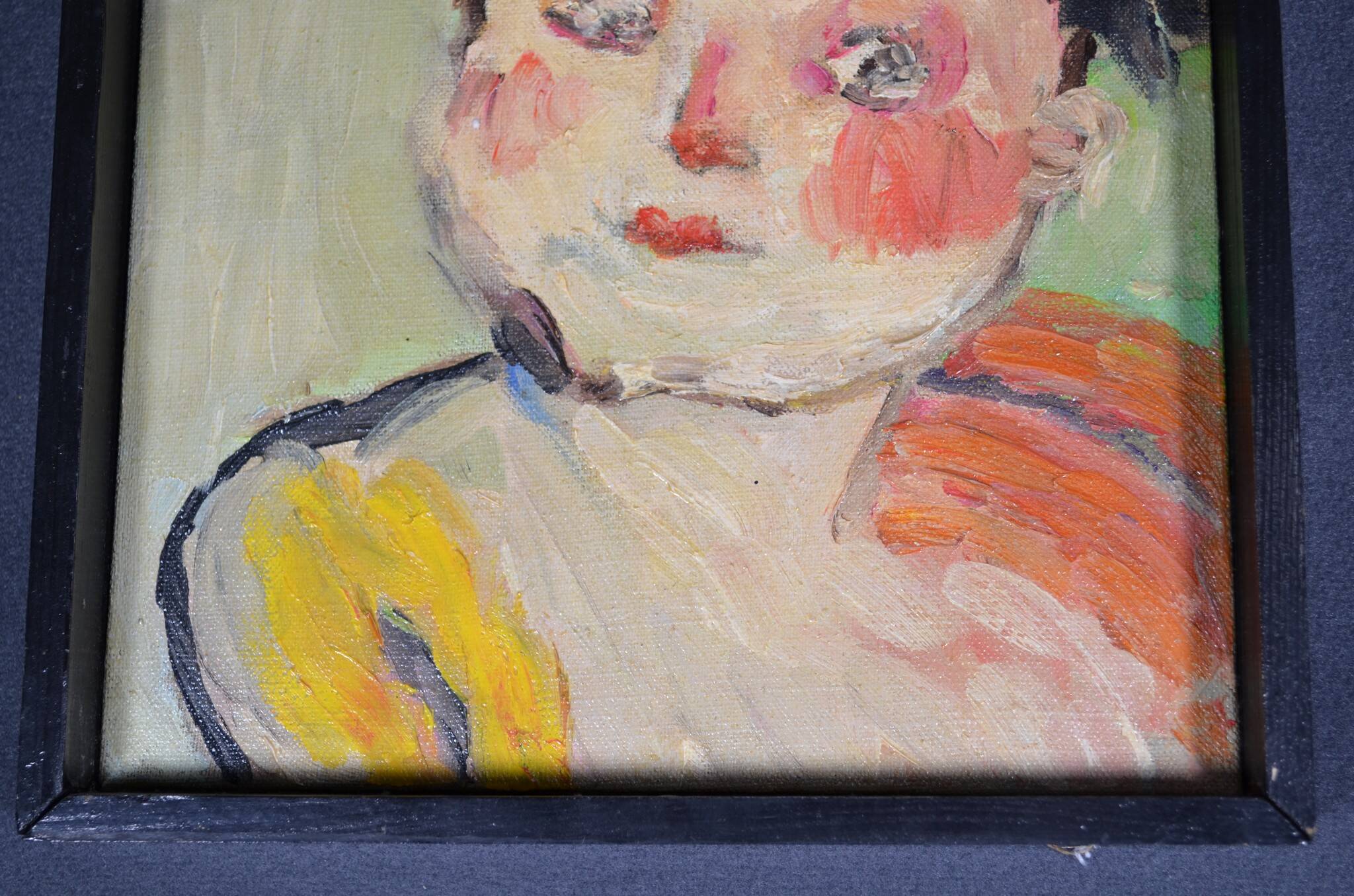 PETROVITCH (20th century) "The two children" Oil on canvas