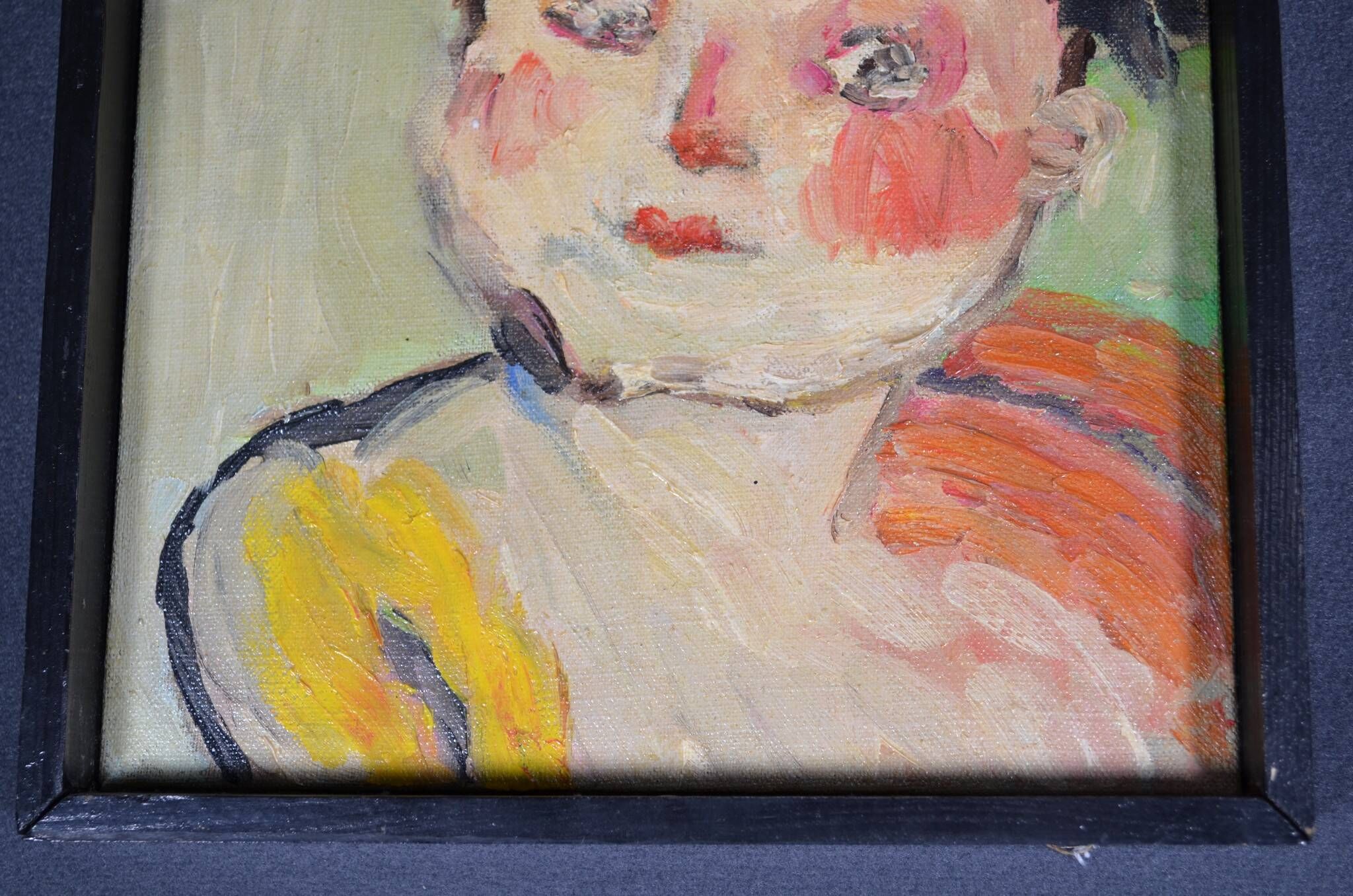 PETROVITCH (20th century) "The two children" Oil on canvas