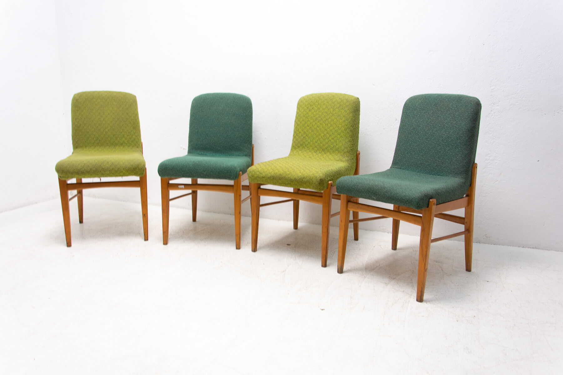 Mid century Dining Chairs by Miroslav Navrátil, 1960s, Set of 4