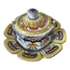 Octagonal jam pot Desvres - Jules Verlingue - Rouen decoration