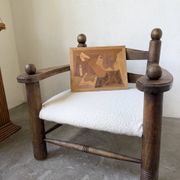 Panneau en marqueterie de bois inspiré de Picasso