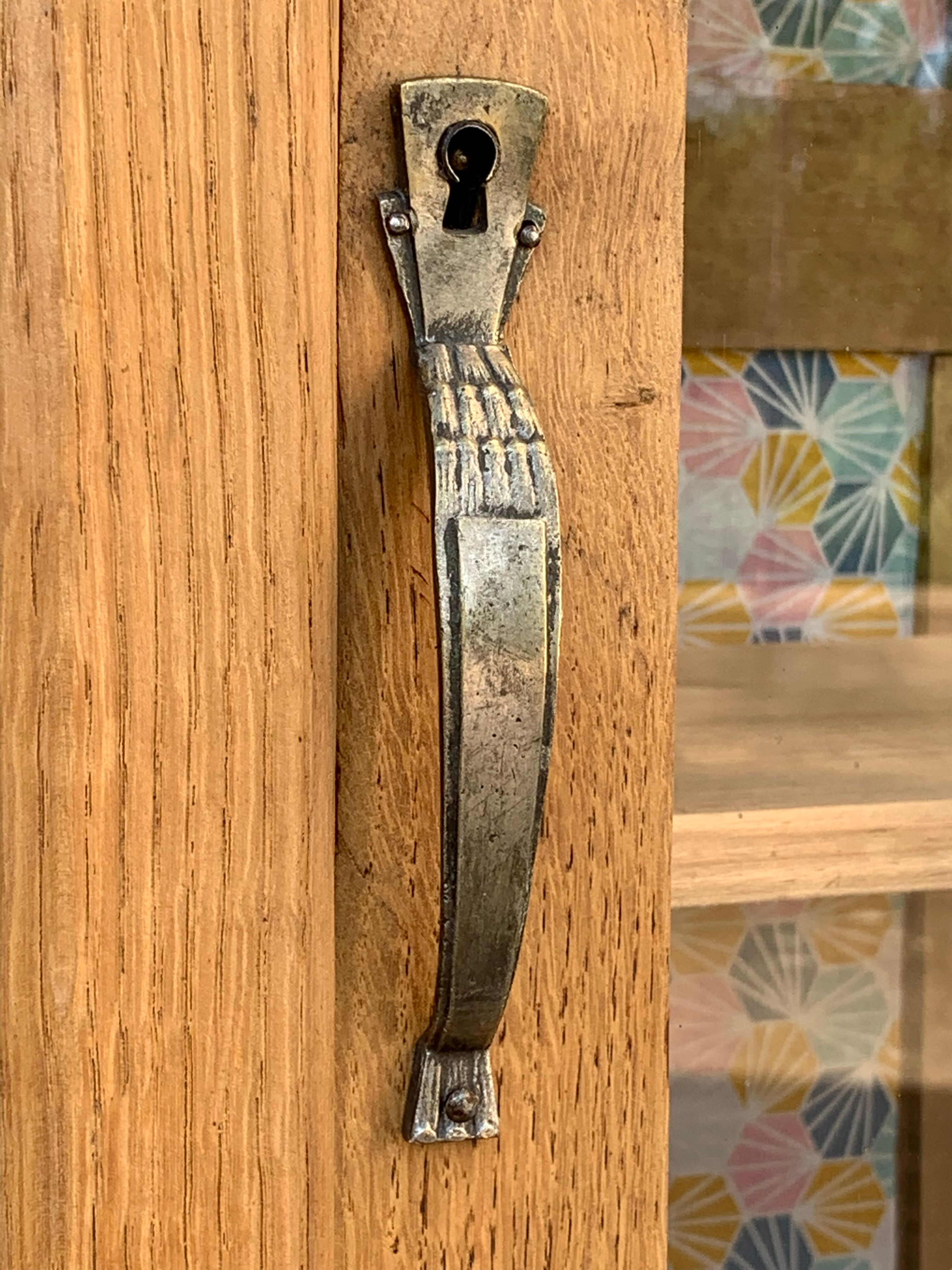 Parisian wardrobe glazed art deco 1920 raw wood