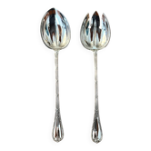 Christofle ribbon and bell-shaped salad serving pieces, very beautiful and
