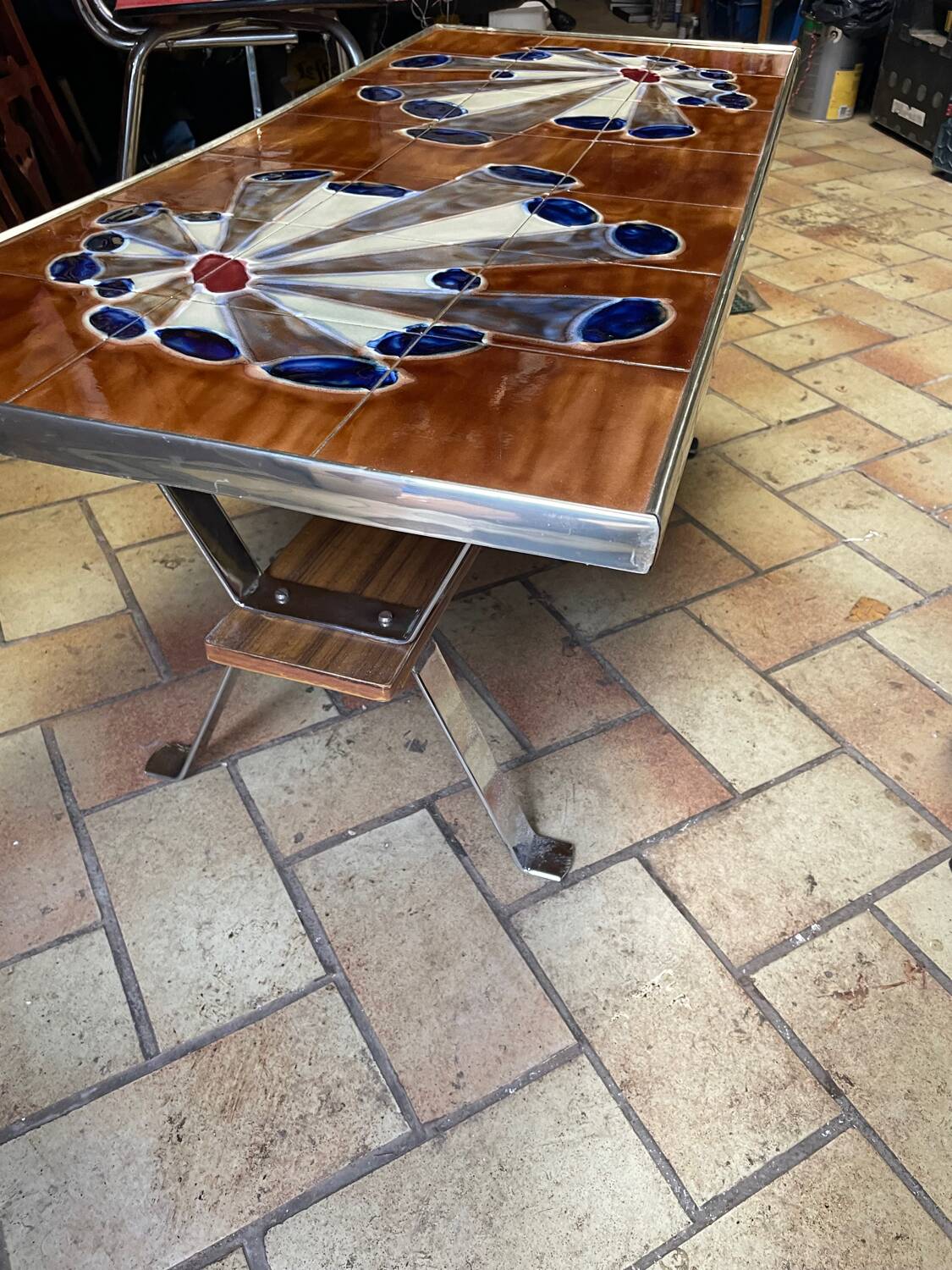 Ceramic coffee table Space Age 1970s